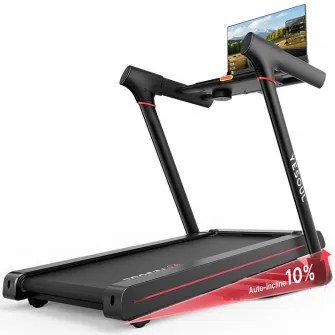 Banda de alergare Yesoul T3 Plus, inclinare 10%, pliere hidraulica, viteza maxima 14km/ora, negru