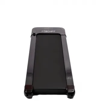 Banda de mers / alergare TECHFIT WALKING PAD WP-500, Suprafata Alergare 42x110cm, Greutate utilizator 100 Kg, Sistem absortie socuri, Bluetooth APP FITSHOW, KINOMAP Telecomanda, 99% asamblata, Negru