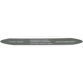 Banda elastica, Trendy, Rezistenta 22-56 kg, Gri