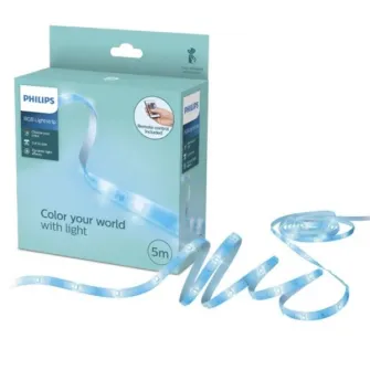 Banda LED RGB Philips, cu telecomanda, 10W, 250 lm, 5m