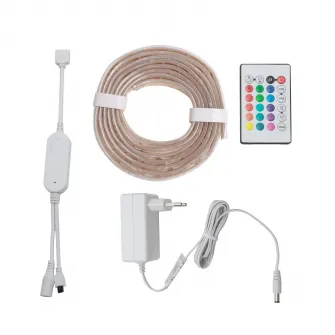 Banda LED RGBW inteligenta Nita Smart NT01400, Wi-Fi, Bluetooth, telecomanda, dimabila, 8.5W, 800 lm, lumina alba si colorata (3000K-6500K), IP44, 2m, clasa energetica G