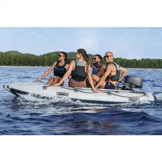 Barca gonfalbila Bestway Laconia Elite Spor, t3.35m x 1.60m x 47cm, 2 padele 162cm, pompa de aer inclusa