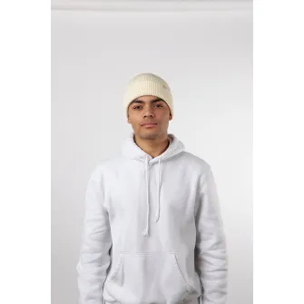 Barts, Caciula unisex cu aspect striat Kinyeti, Alb prafuit