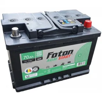 Baterie auto Foton Start AGM 70Ah 760A StartStop
