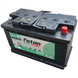 Baterie auto Foton Start AGM 80Ah 800A StartStop