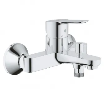 Baterie cada Grohe BauEdge 23334000, 1/2, monocomanda, cartus ceramic, diverter, protectie reflux, crom