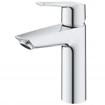 Baterie lavoar Grohe Start 23746002, 3/8, marimea M, monocomanda, pornire pe rece, evacuare push to open, crom