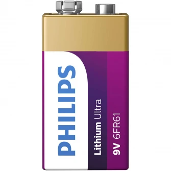 Литиевый аккумулятор Philips Ultra 9 В, 1 шт.