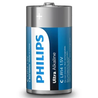 Батарейки Philips Ultra Alkaline C, 2 шт.