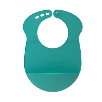 Нагрудник Tommee Tippee Roll Go, с 6 мес, Зеленый
