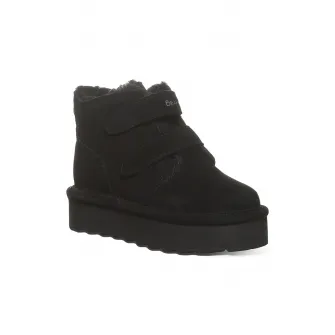 BEARPAW, Ghete de piele intoarsa cu velcro Retro Larisa, Negru, 35 EU