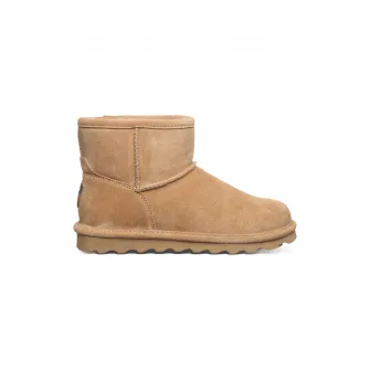 BEARPAW, Ghete de piele intoarsa, fara inchidere Alyssa, Camel, 36