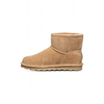BEARPAW, Ghete de piele intoarsa, fara inchidere Alyssa, Camel, 36
