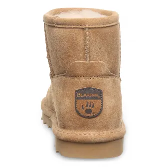 BEARPAW, Ghete de piele intoarsa, fara inchidere Alyssa, Camel, 36