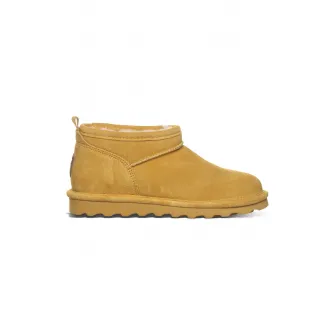 BEARPAW, Ghete de piele intoarsa, fara inchidere, Galben sofran, 36