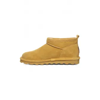BEARPAW, Ghete de piele intoarsa, fara inchidere, Galben sofran, 36