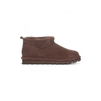 BEARPAW, Ghete de piele intoarsa, fara inchidere, Maro inchis, 36