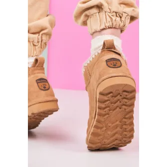 BEARPAW, Ghete din piele intoarsa, Camel, 36