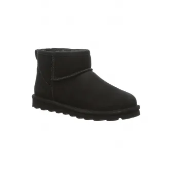 BEARPAW, Ghete impermeabile de piele intoarsa fara inchidere, Negru, 36