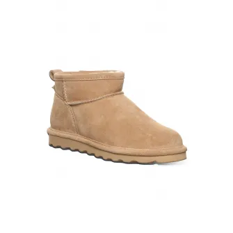 BEARPAW, Ghete impermeabile de piele intoarsa fara inchidere, Camel, 36