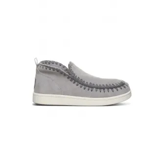 BEARPAW, Ghete slip-on din piele intoarsa, Gri deschis, 37