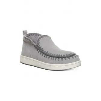 BEARPAW, Ghete slip-on din piele intoarsa, Gri deschis, 37