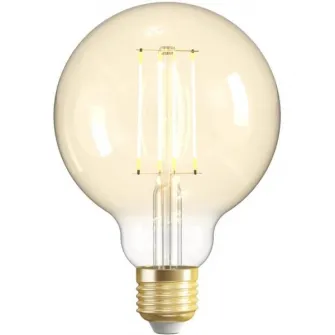 Bec inteligent, Woox, LED, 470 lumeni, Wi-Fi, 15000h, Alb