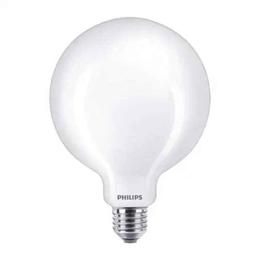 Bec LED glob Philips Classic G93, EyeComfort, E27, 7W (60W), 806 lm, lumina alba calda (2700K)