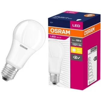 Bec LED Osram, E27, 13W (100W), 1521 lm, A+, lumina calda (2700K)