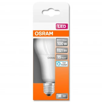 Bec LED Osram LED STAR FR A100 E27, 13W (100W), 1521 lm, lumina rece (6500K), A+