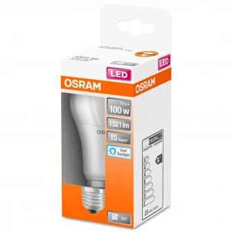 Bec LED Osram LED STAR FR A100 E27, 13W (100W), 1521 lm, lumina rece (6500K), A+