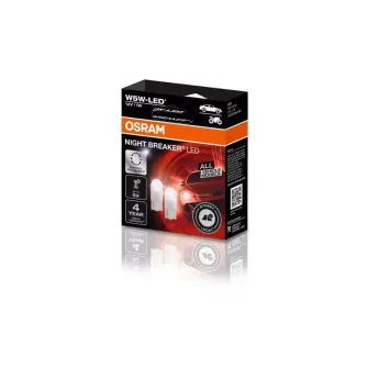 Bec LED Osram Smart Night Breaker LED W5W, 1 W ,12V(OMOLOGATE RAR), 2 Bucati