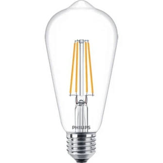 Bec LED Philips E27, 7 W (60 W), 806 lm, 2700 K, lumina alba alda, A++