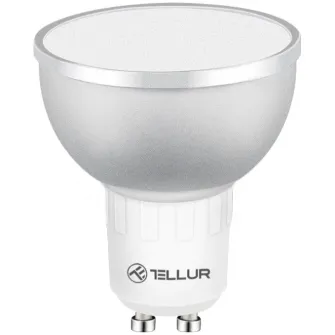 Bec WiFi LED, GU10, 5W, lumina alba/calda/RGB, reglabil