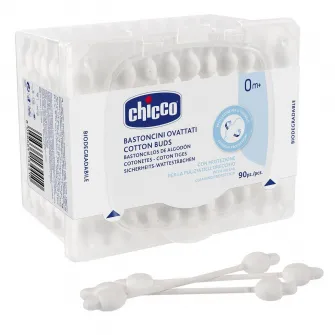 Betisoare vata cu protectie, 0 luni+, 90 buc