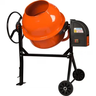 Betoniera semi-profesionala Evotools 677849, 800 W, 200l, 32 RPM, corona fonta