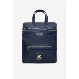 Beverly Hills Polo Club, Rucsac cu fermoar si buzunar frontal, Bleumarin