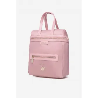 Beverly Hills Polo Club, Rucsac cu fermoar si buzunar frontal, Roz