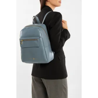Beverly Hills Polo Club, Rucsac de piele ecologica cu etui detasabil, Albastru prafuit