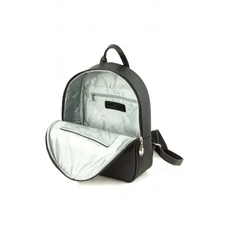 Beverly Hills Polo Club, Rucsac de piele ecologica cu logo, Negru