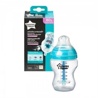 Biberon Advanced Anti-colic Tommee Tippee 260 ml, cu Sistem de Ventilatie