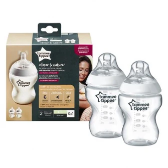 Biberon Tommee Tippee PP, 2 buc, 260 ml