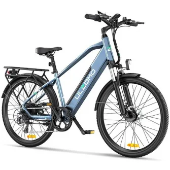 Bicicleta electrica oras Ulzomo Metro 26 E-bike, Albastru