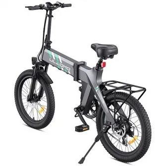 Bicicleta electrica pliabila Ulzomo Ridge 20 E-bike, Gri