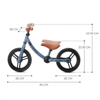 Bicicleta fara pedale Kinderkraft 2WAY NEXT, blue sky