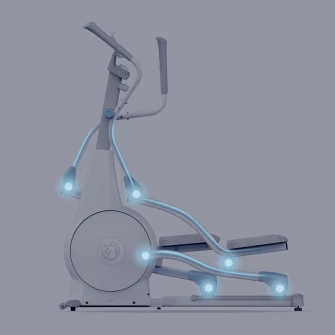 Bicicleta fitness eliptica YESOUL E30S, volanta 6kg, Bluetooth+App, greutate maxima utilizator 120 kg