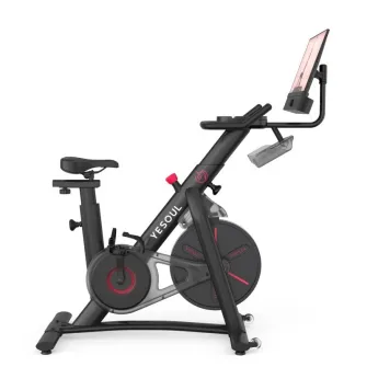 Bicicleta fitness YESOUL Spinning Bike G1M Plus, Black, Display 21.5вЂќ, rezistenta magnetica, aplicatie mobila, soundbar