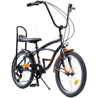 Bicicleta Pegas Strada Mini 7S, 20 inch, negru