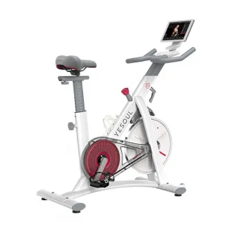 Bicicleta spinning smart Yesoul S3 Pro, rezistenta magnetica, volanta 6 kg, bluetooth, greutate maxima utilizator 120 kg, alb