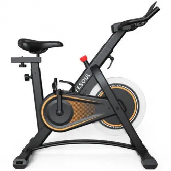 Bicicleta spinning Yesoul A1, volanta aluminiu, negru